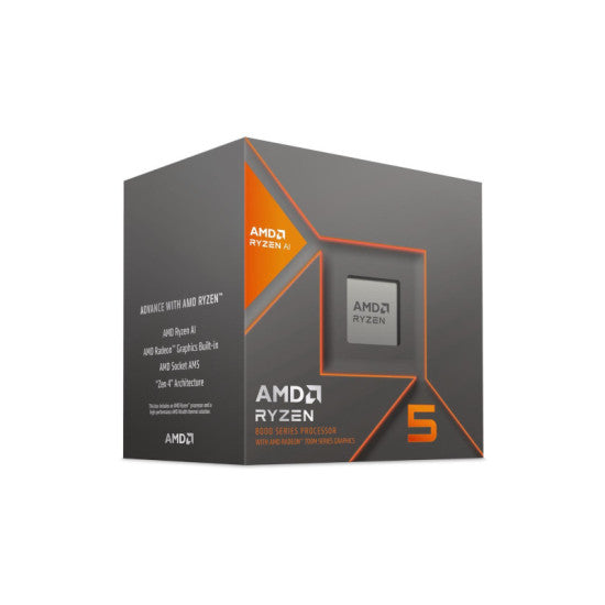 AMD Ryzen 5 8600G Desktop Processor 6 cores 12 Threads 22 MB Cache 4.3 GHz Upto 5 GHz (100-100001237BOX)