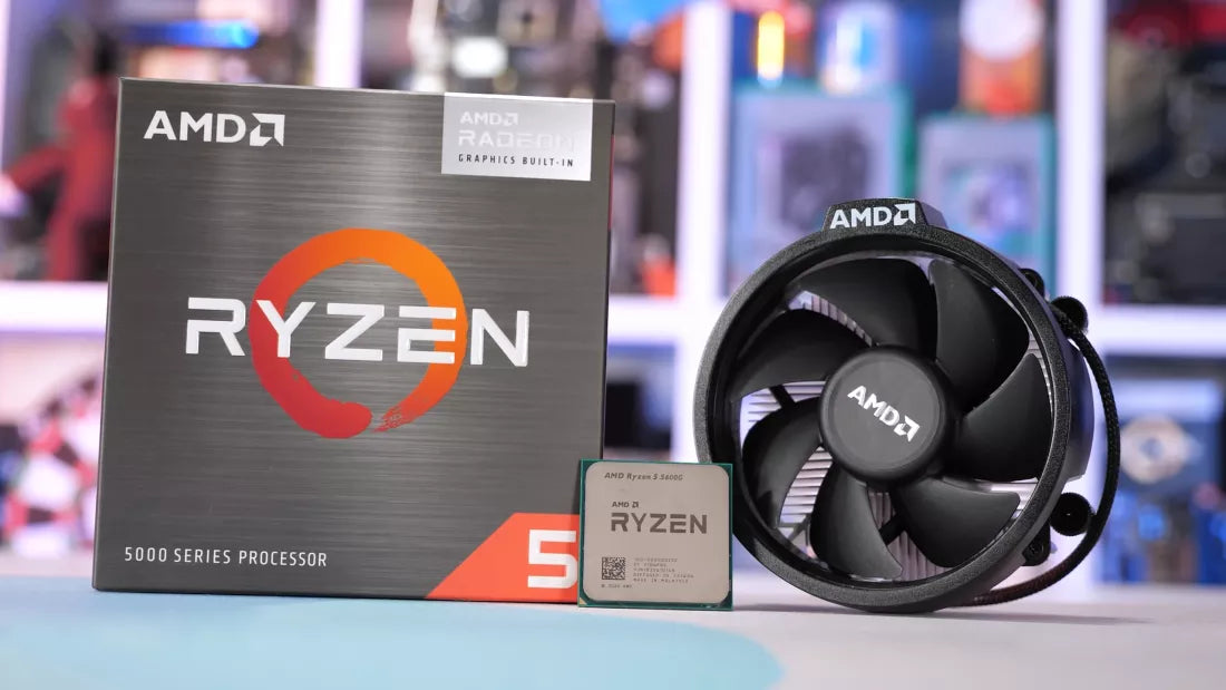 AMD Ryzen 5 5600G Socket AM4 Desktop Processor (6-Core/12-Thread, 19Mb Cache, Up to 4.4 Ghz Max Boost) with Radeon Graphics