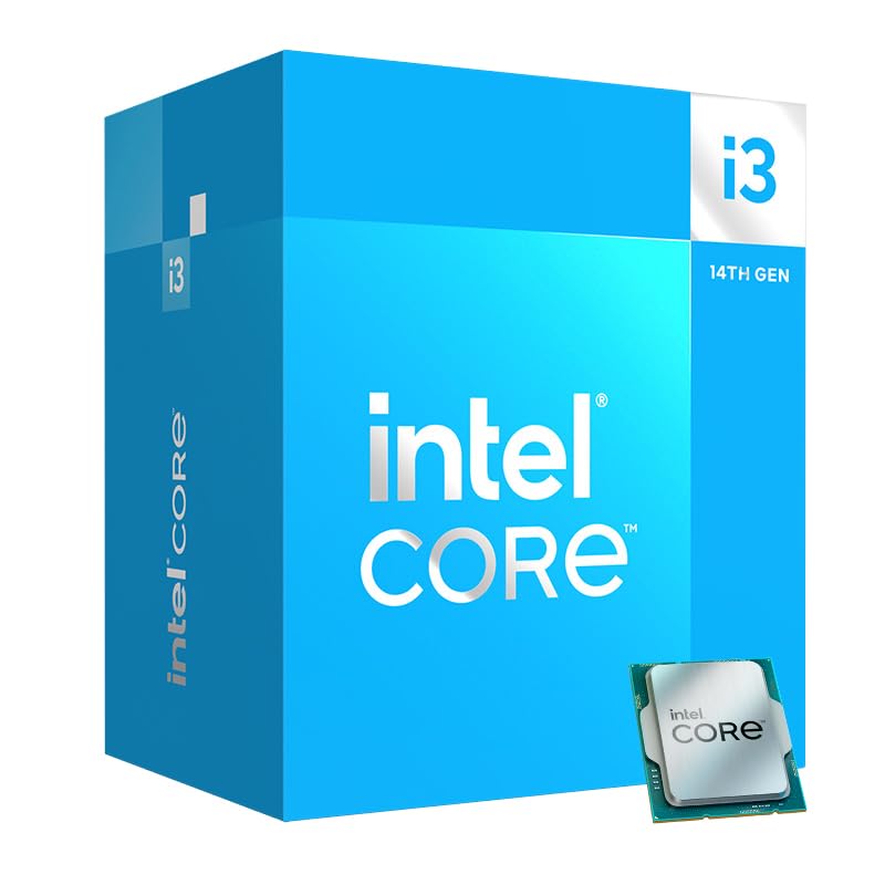 Intel Core i3-14100 Desktop Processor 4 cores (4 P-cores + 0 E-cores) up to 4.7 GHz