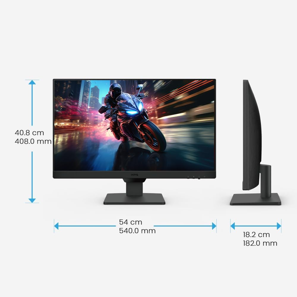 BenQ GW2490 23.8” 1080p FHD IPS Monitor| 100Hz|99%sRGB|Eye-careU|Dual HDMI|Display Port|Bezel-less|Eyesafe|VESA MediaSync| Brightness Intelligence|Low Blue Light+| Speakers|VESA Wall mountable(Black)
