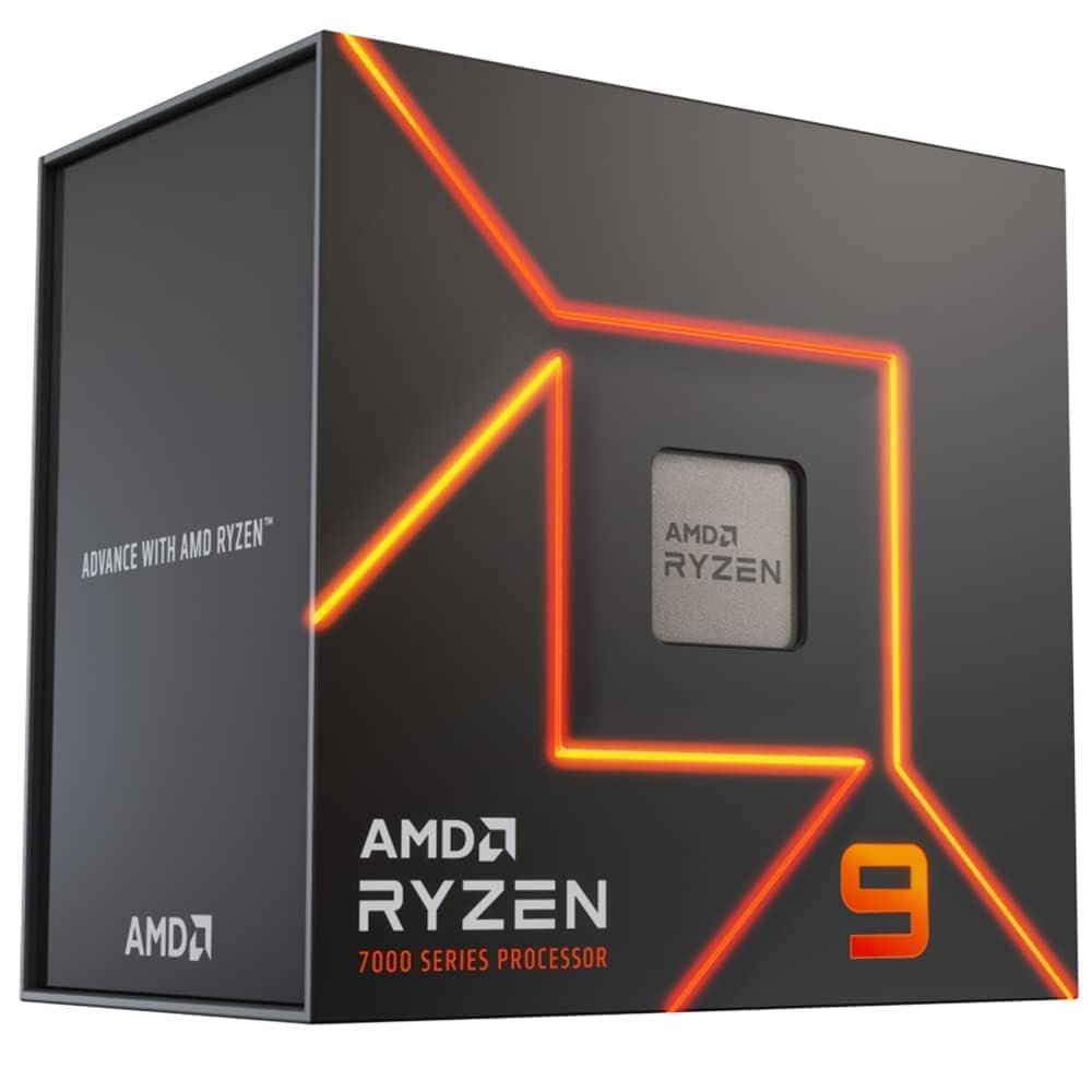 AMD 7000 Series Ryzen 9 7900X Desktop Processor 12 cores 24 Threads 76 MB Cache 4.7 GHz Up to 5.6 GHz Socket AM5, 600 Series Chipset
