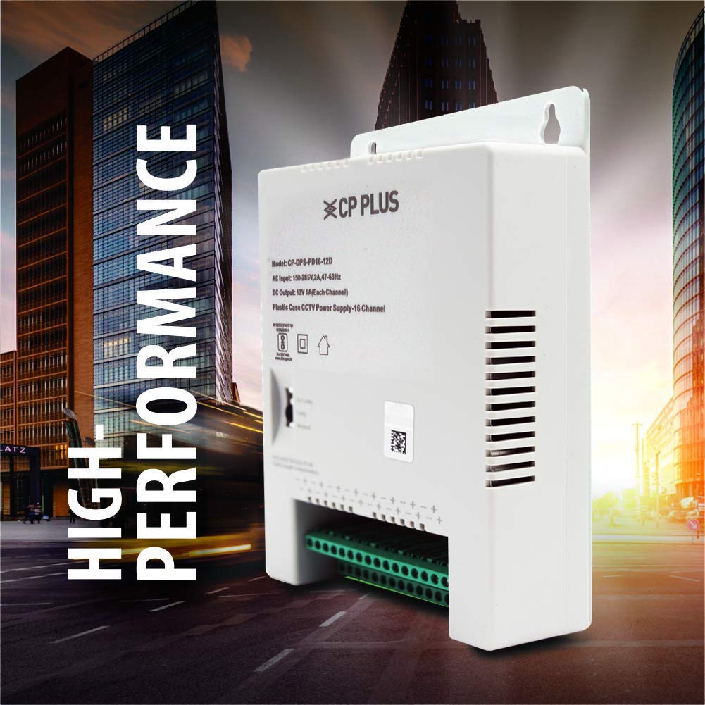 CP PLUS - 16 Channel Power Supply (SMPS) ideal for Surveillance (Dome & Bullet CCTV Camera)