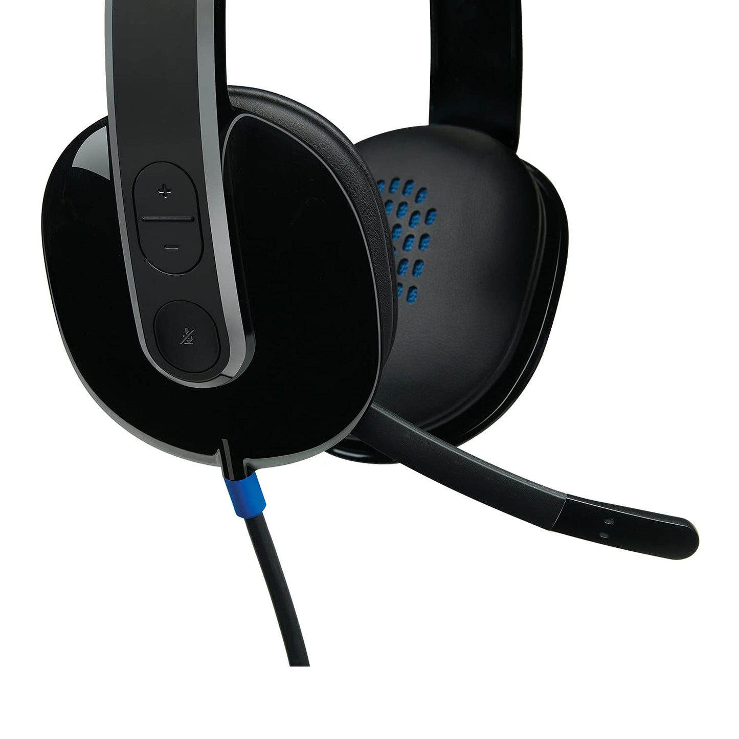 Logitech H540 Stereo Wired On Ear Headphones With Mic With Noise-Cancelling USB, On Ear Controls, Mute Indicator Light, Pc/Mac/Laptop - (Black)