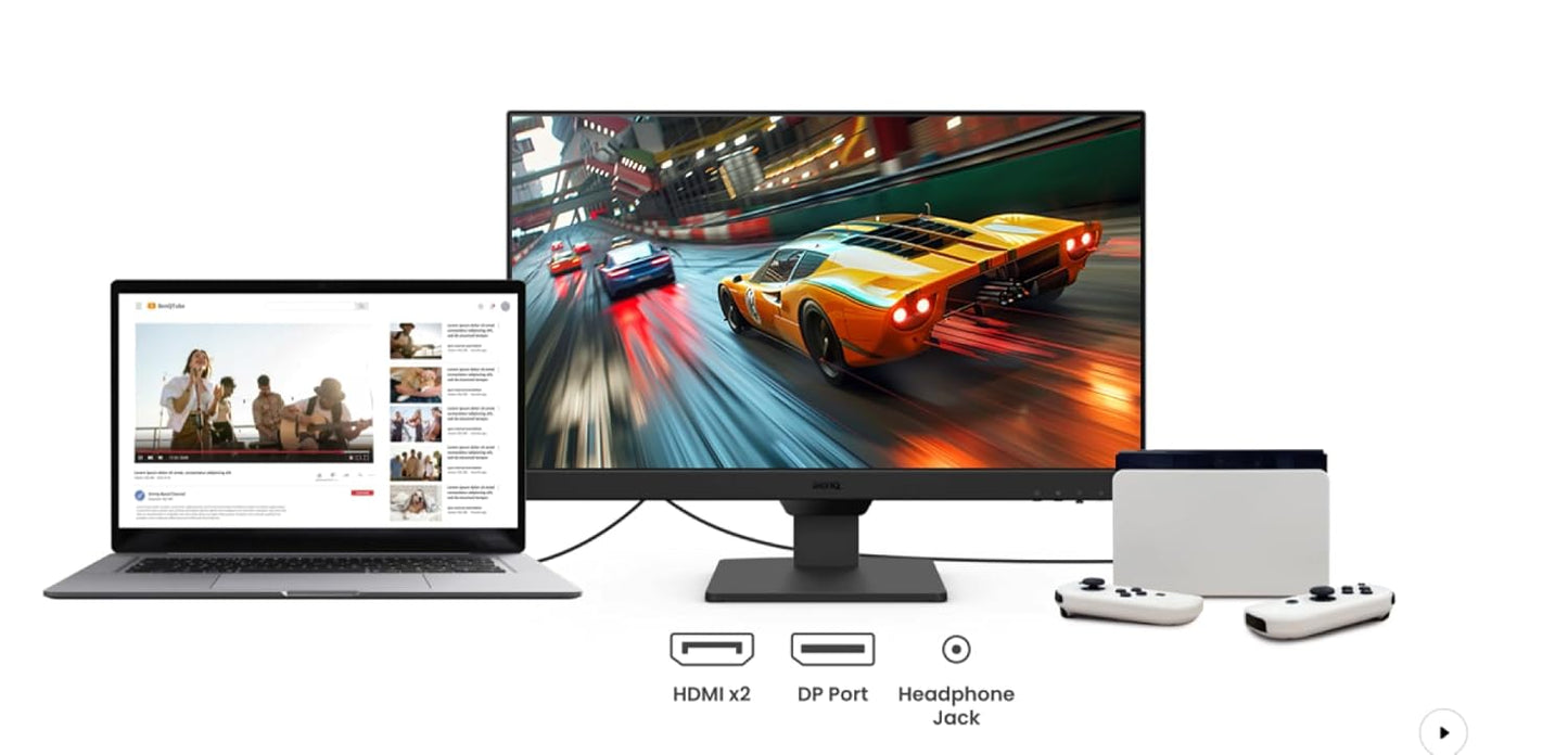 BenQ GW2790 27inch 1080p FHD IPS Monitor| 100Hz|99%sRGB|Eye-careU|Dual HDMI|Display Port|Bezel-less|Eyesafe|VESA MediaSync| Brightness Intelligence|Low Blue Light+| Speakers|VESA Wall mountable(Black)
