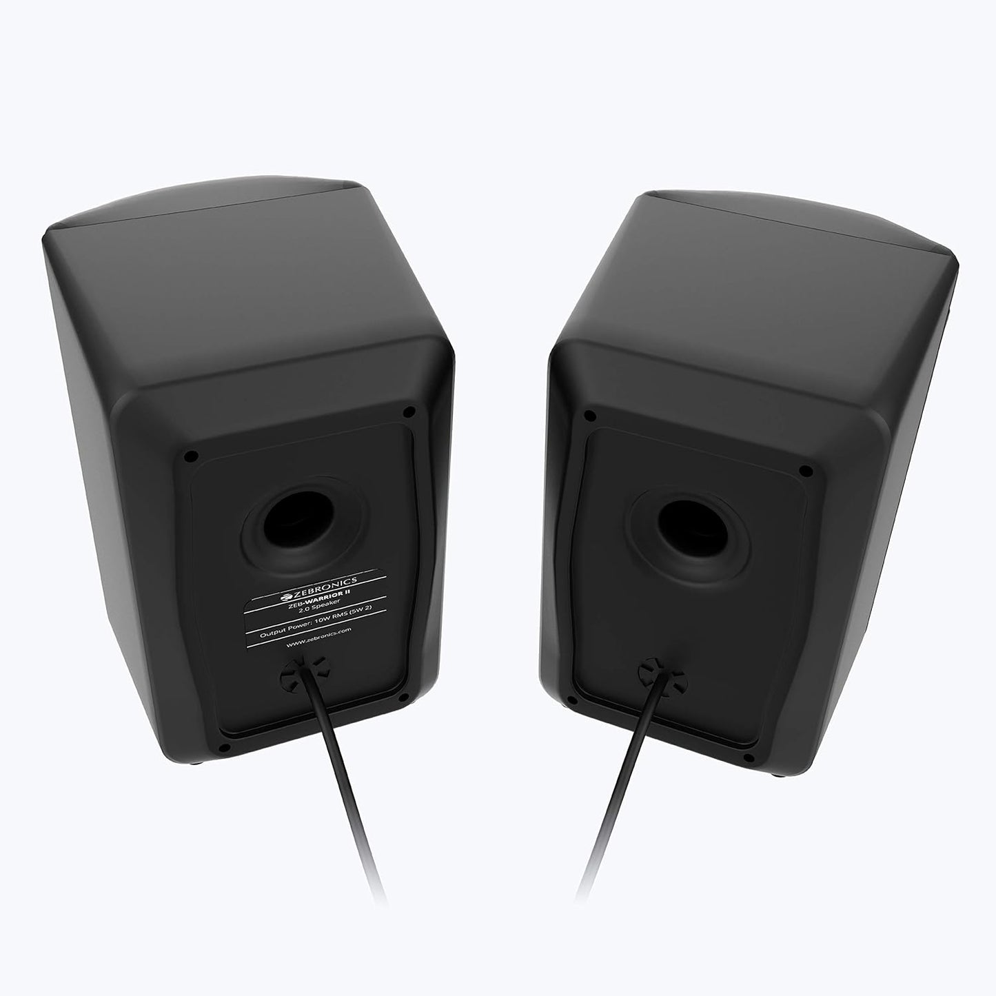 ZEBRONICS Zeb-Warrior II 10 watts, 2.0 Multimedia Speaker with RGB Lights, USB Powered, AUX Input, Volume Control Pod for PC, Laptops, Desktop