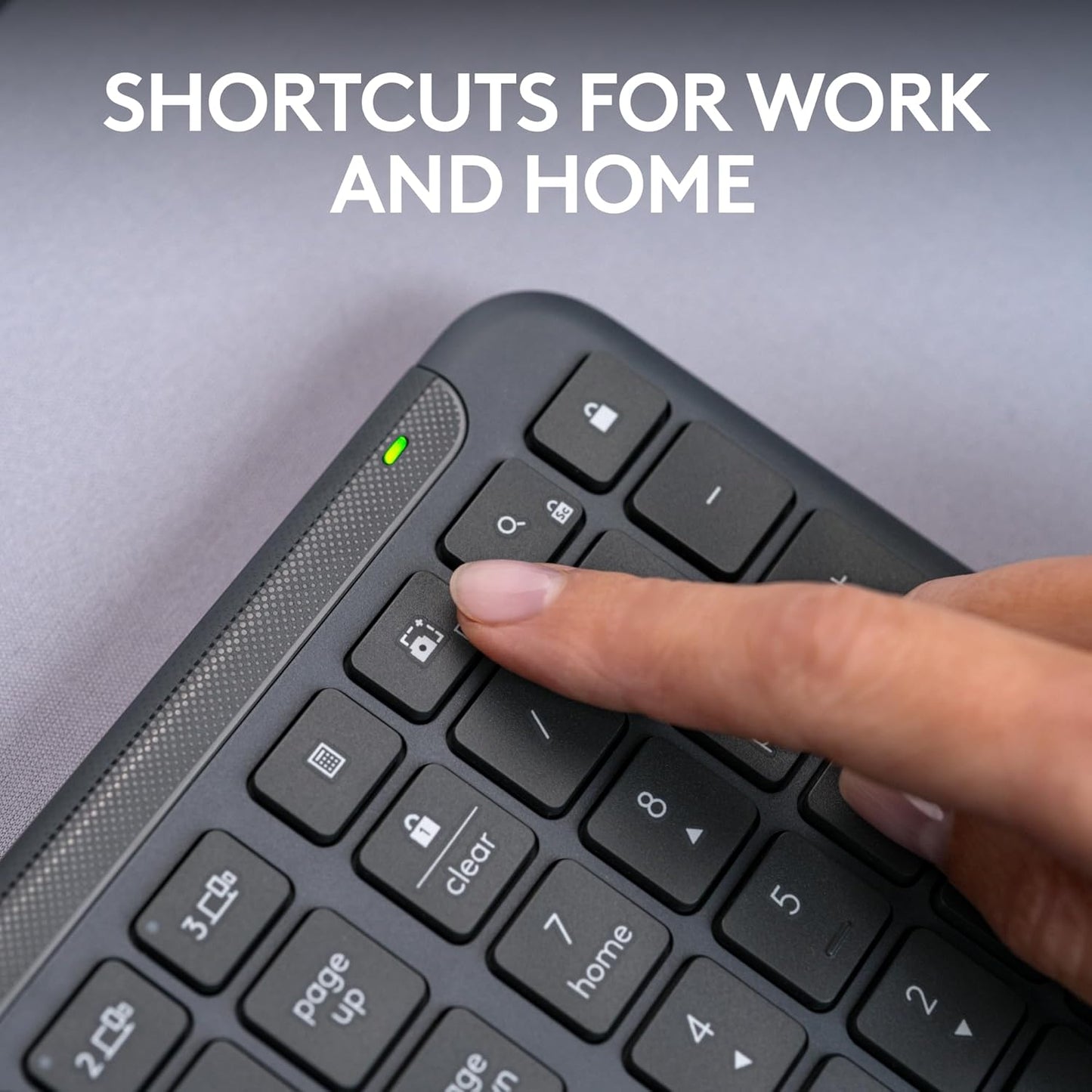 Logitech Signature Slim K950 Wireless Keyboard, Sleek Design, Switch Typing Between Devices