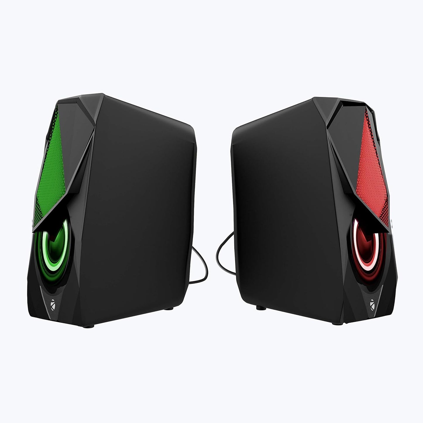 ZEBRONICS Zeb-Warrior II 10 watts, 2.0 Multimedia Speaker with RGB Lights, USB Powered, AUX Input, Volume Control Pod for PC, Laptops, Desktop