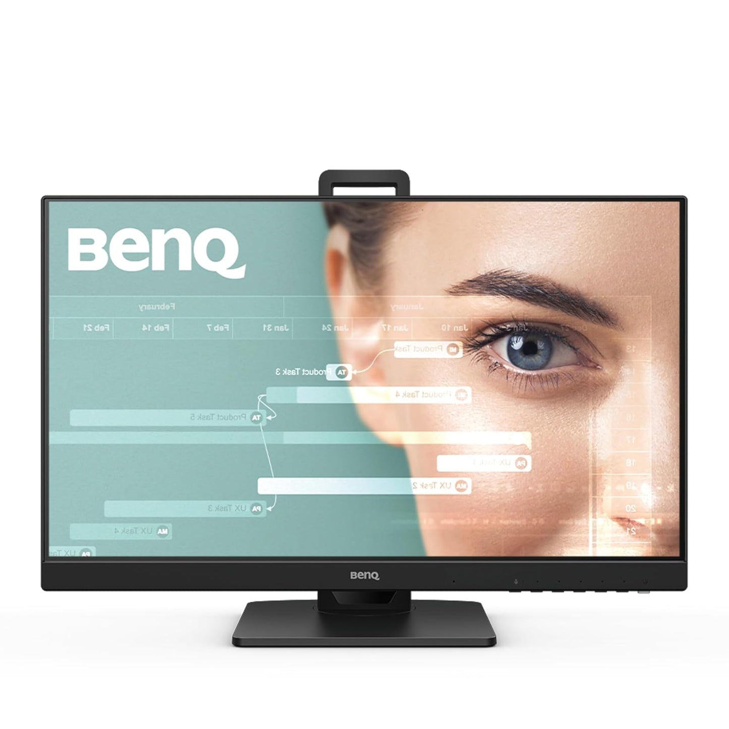 BenQ GW2485TC 24" 1920x1080p IPS Full HD| Daisy Chain| USB-C (60W PD)| Coding Mode| Height Adjustment|HDMI| DP| 75Hz| 2Wx2 Speakers| Ultra-Slim Bezel Monitor| Eye Care| Brightness Intelligence (Black)
