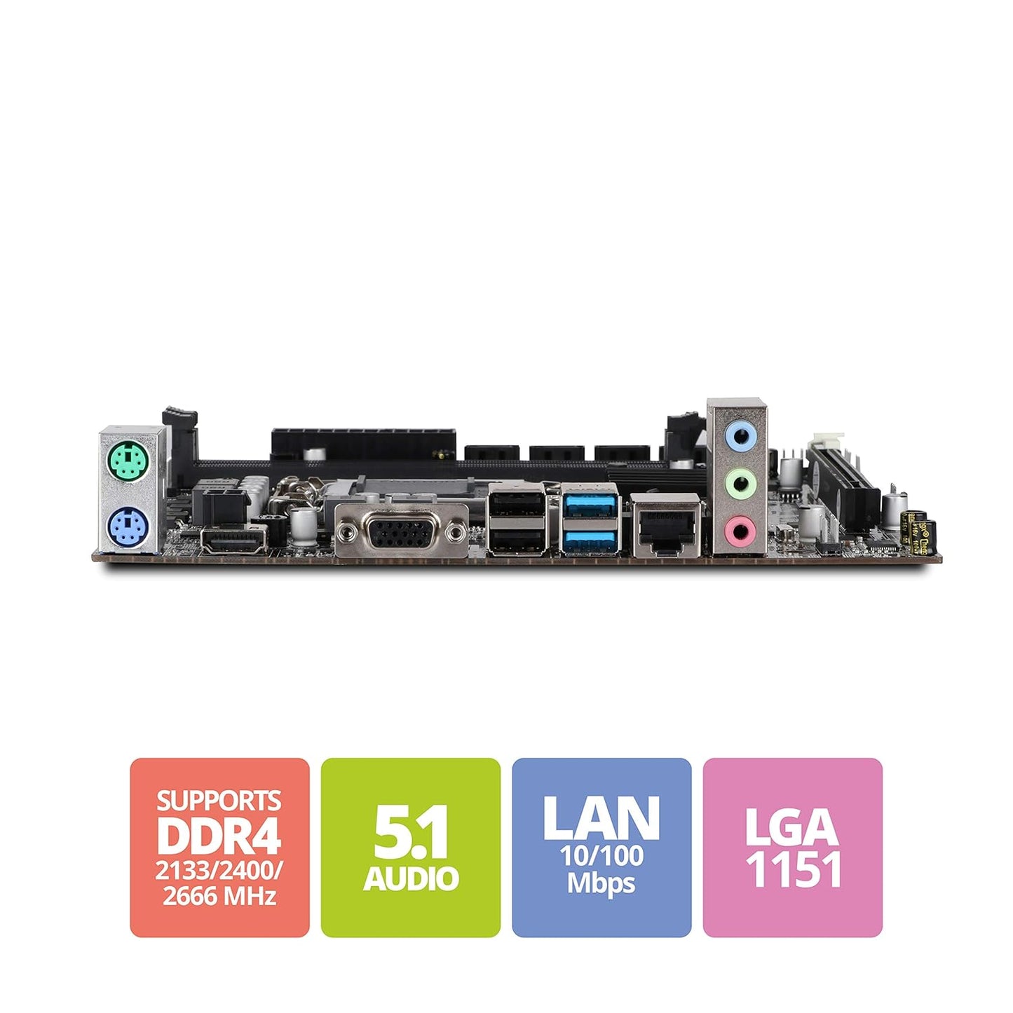 ZEBRONICS Zeb H110-D4 MicroATX Motherboard LGA 1151 Socket DDR4