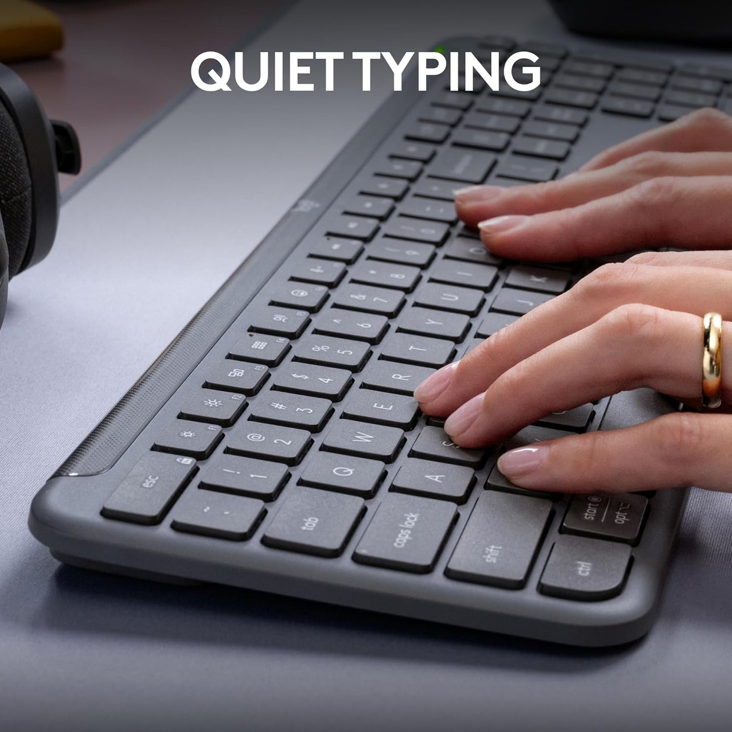 Logitech Signature Slim K950 Wireless Keyboard, Sleek Design, Switch Typing Between Devices