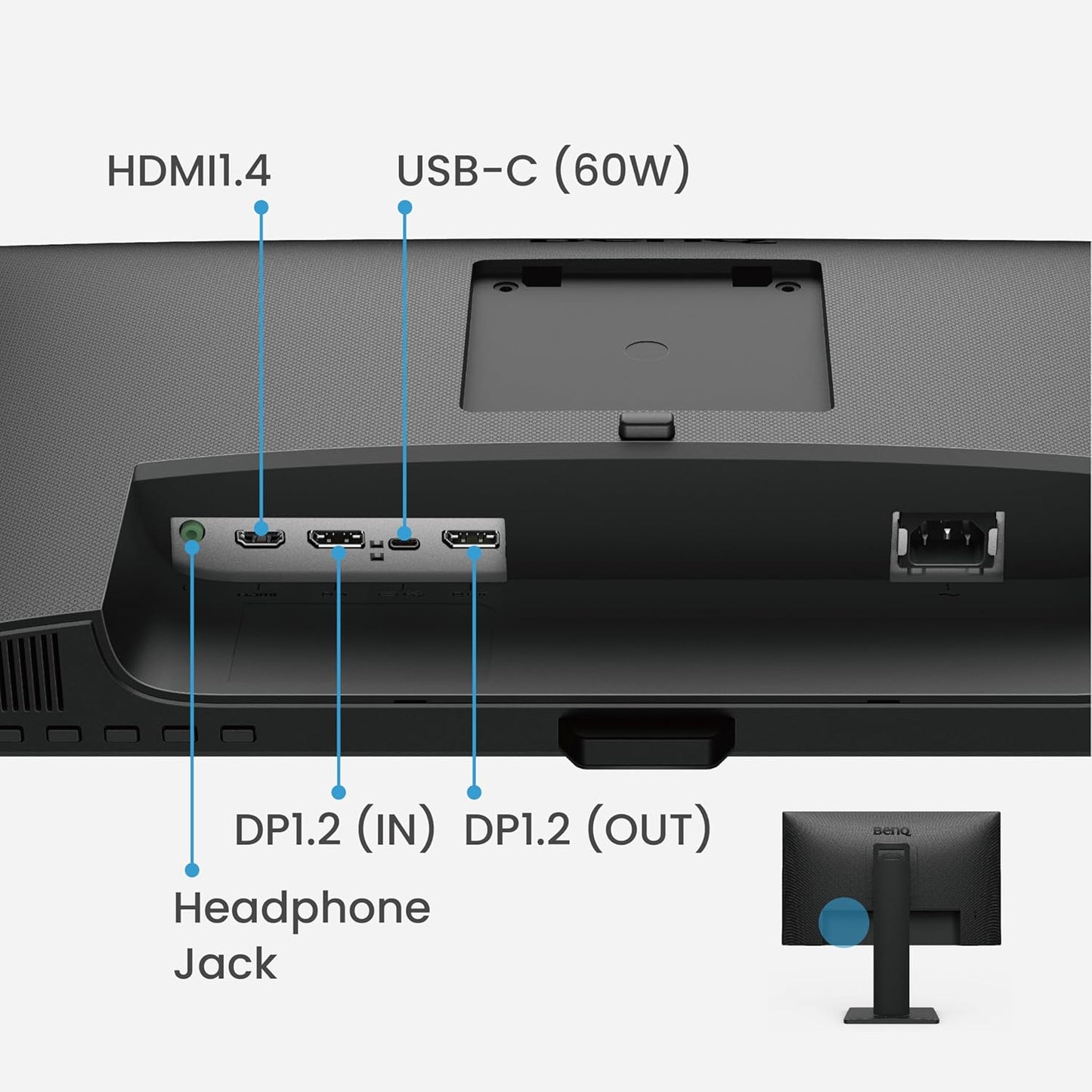 BenQ GW2485TC 24" 1920x1080p IPS Full HD| Daisy Chain| USB-C (60W PD)| Coding Mode| Height Adjustment|HDMI| DP| 75Hz| 2Wx2 Speakers| Ultra-Slim Bezel Monitor| Eye Care| Brightness Intelligence (Black)
