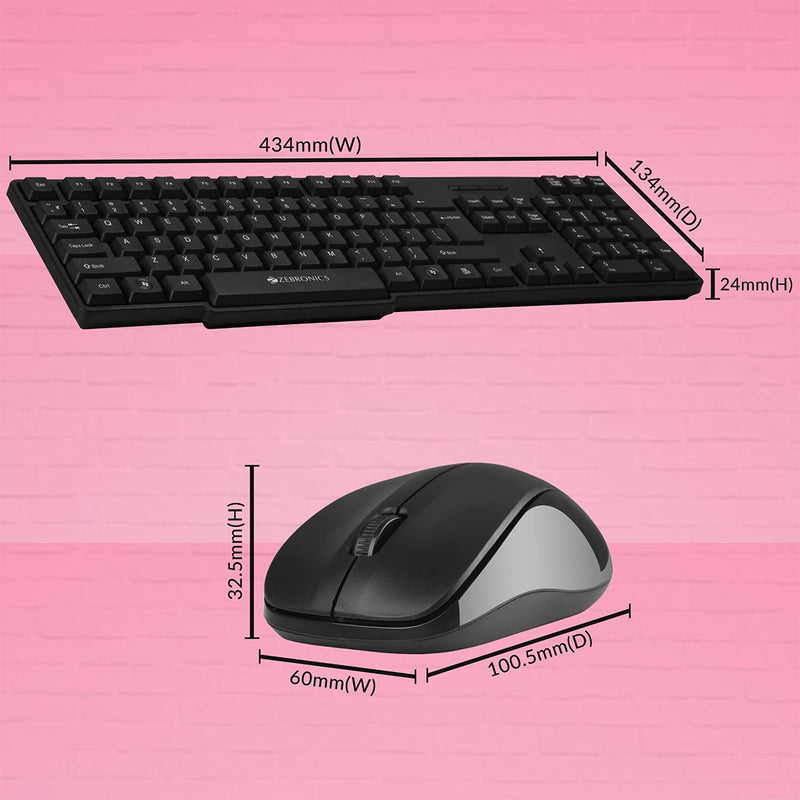 Zebronics Zeb-Companion 107 Keybooard and Mouse Set