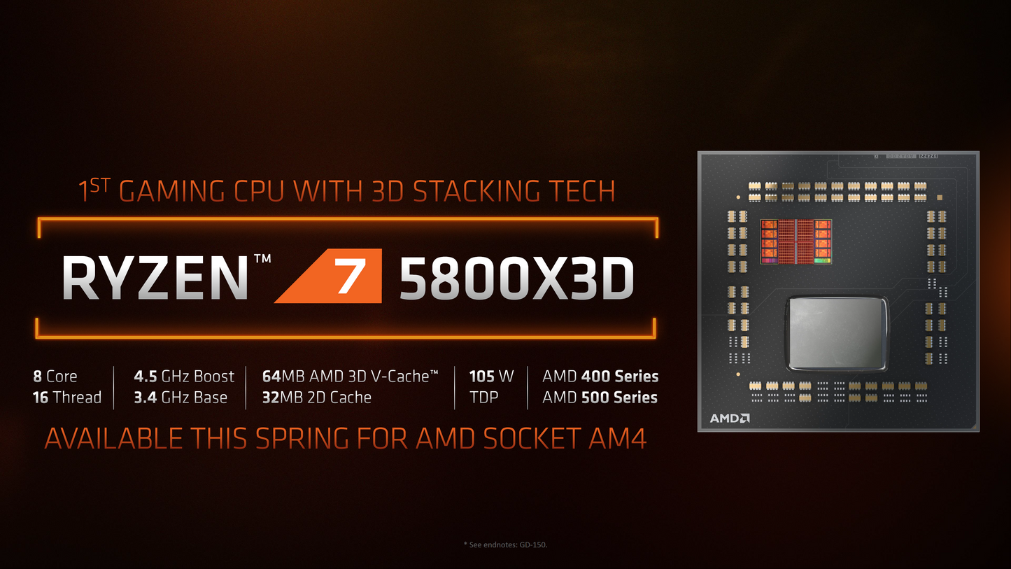 AMD Ryzen™ 7 5800X3D Gaming Processor