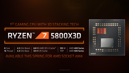 AMD Ryzen™ 7 5800X3D Gaming Processor