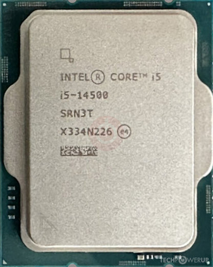 Intel Core i5-14500 Desktop Processor 14 cores (6 P-cores + 8 E-cores) up to 5.0 GHz