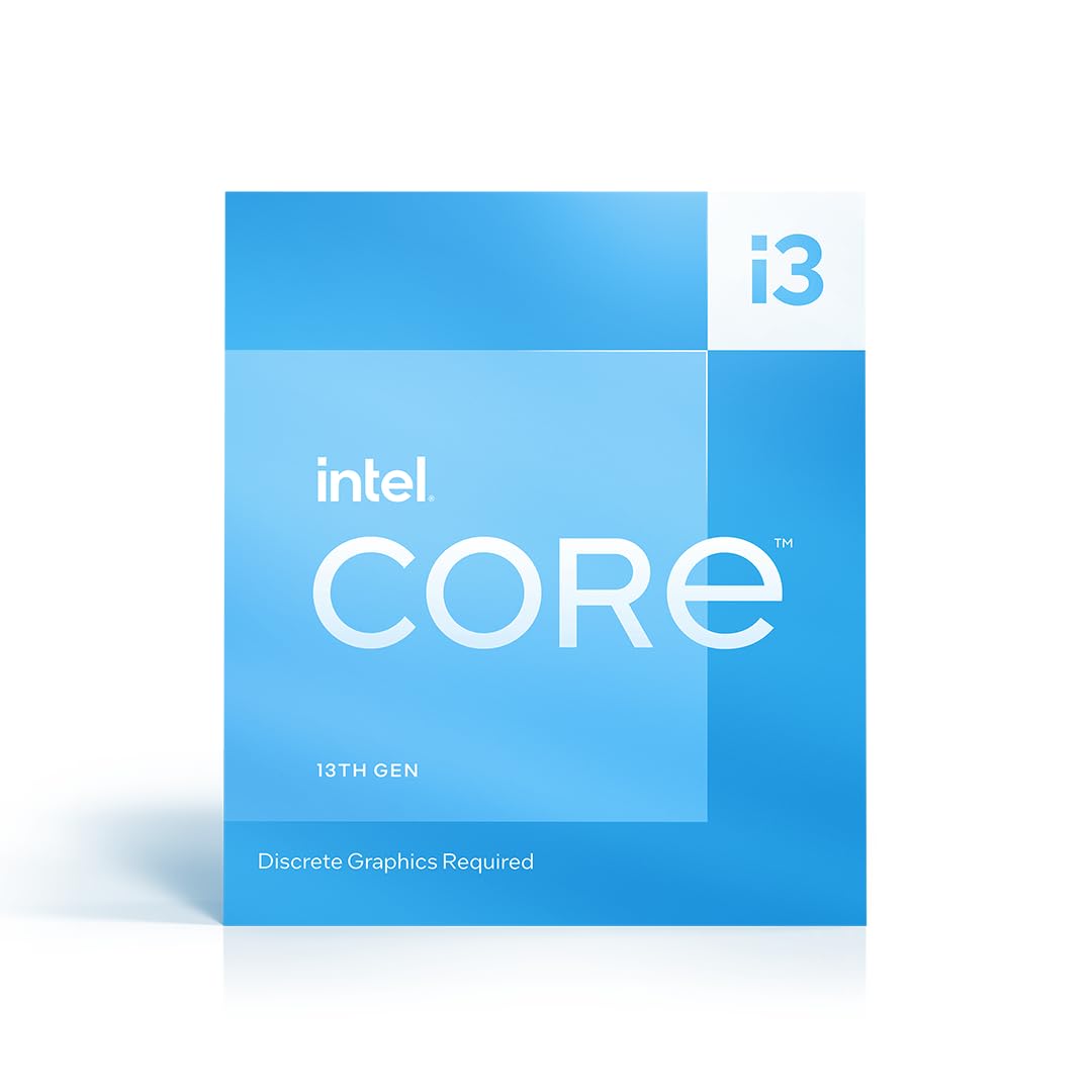 Intel Core i3-13100 Desktop Processor 4 cores (4 P-cores + 0 E-cores) 12MB Cache, up to 4.5 GHz