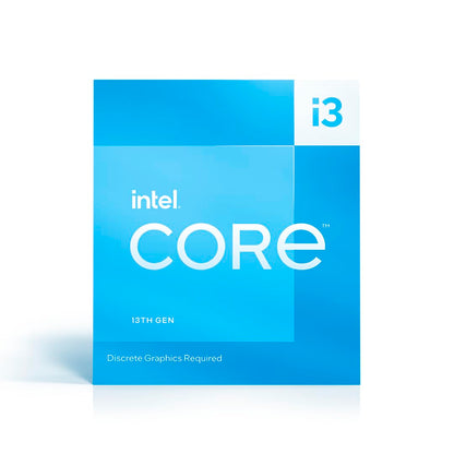 Intel Core i3-13100 Desktop Processor 4 cores (4 P-cores + 0 E-cores) 12MB Cache, up to 4.5 GHz