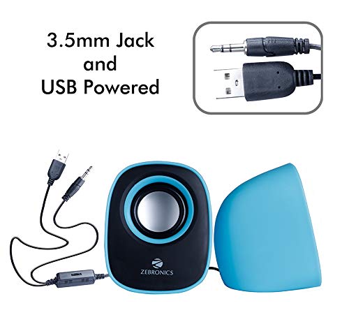 ZEBRONICS Zeb-Pebble New 2.0 Multimedia Speaker for Laptop/Desktop