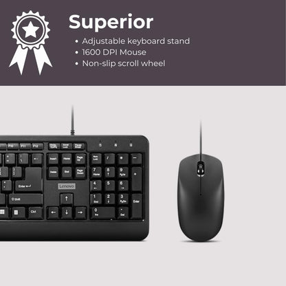 Lenovo 160 Wired Combo  (GX31L52655)