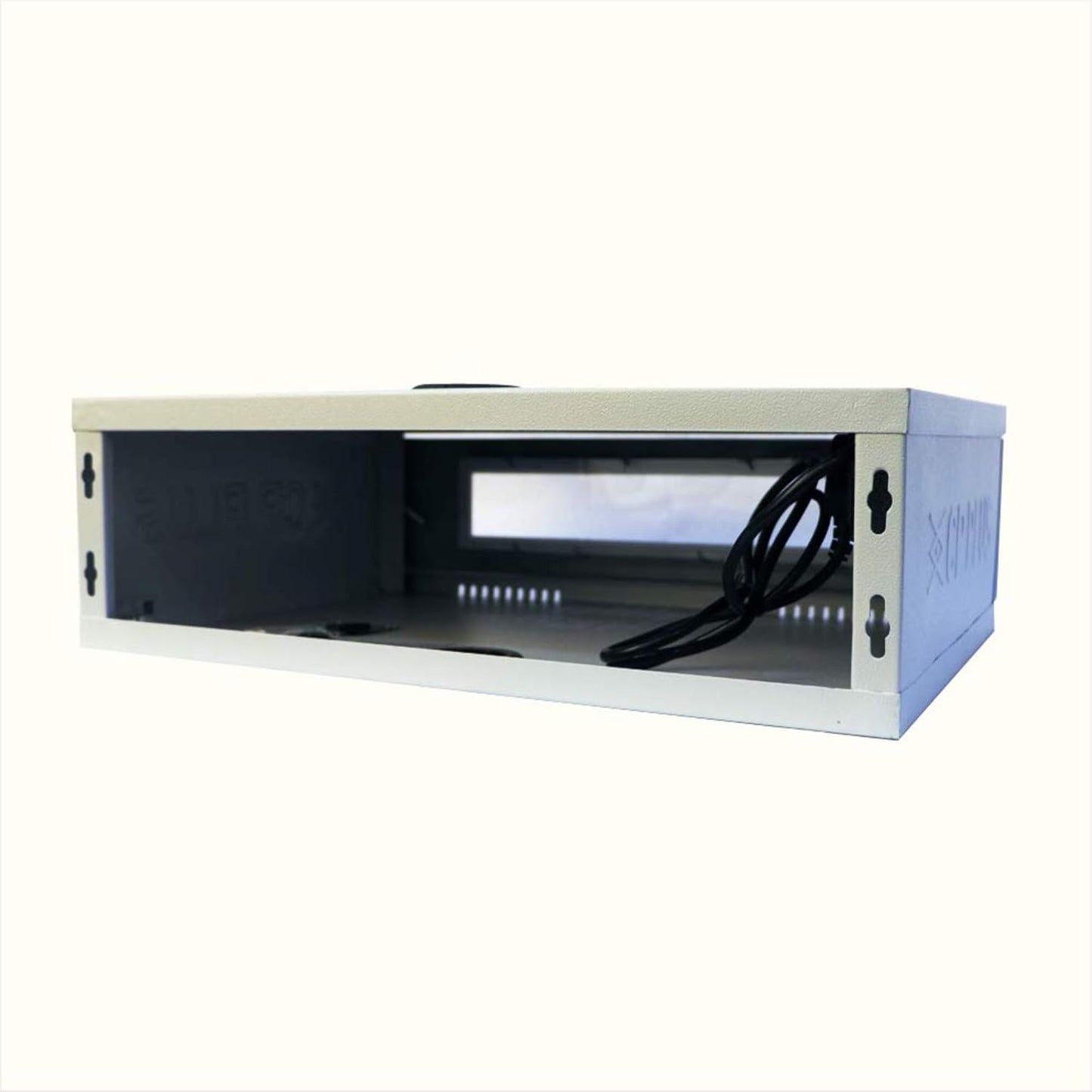 CP PLUS 2 U Rack – DVR Rack/CCTV Rack/NVR Rack/Server Rack + Transparent Glass Door + Wall Mount + Metal Box - Modular (Value Series) - CP-HA-RK4535VM-2U
