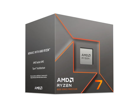 AMD Ryzen 7 8700F Desktop Processor 8 cores 16 Threads 24 MB Cache 4.1 GHz Upto 5 GHz (100-100001590BOX)