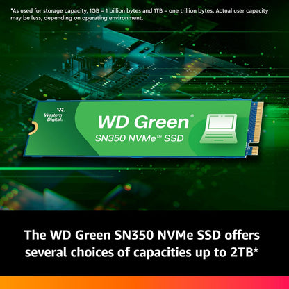 Western Digital WD Green Sn350 PCIE Gen 3 NVMe SSD