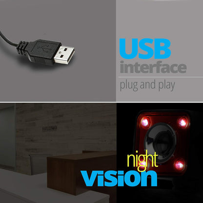Zebronics Zeb-Crystal Pro Web Camera with USB Powered,3P Lens, Night Vision and Built-in Mic(RED)
