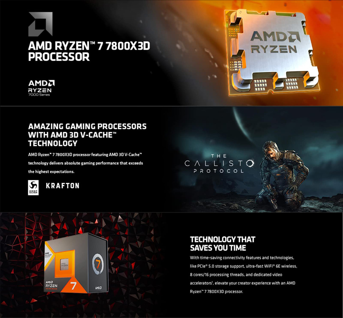AMD Ryzen™ 7 7800X3D With AMD V-Cache™ Technology