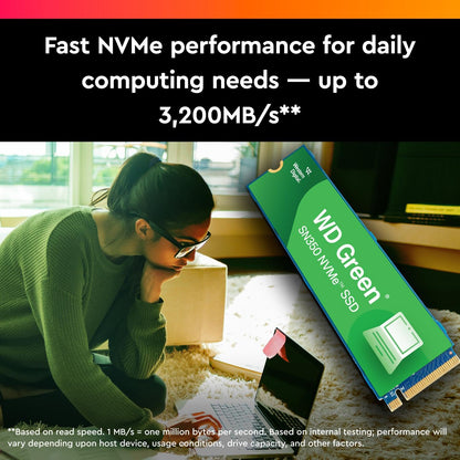 Western Digital WD Green Sn350 PCIE Gen 3 NVMe SSD