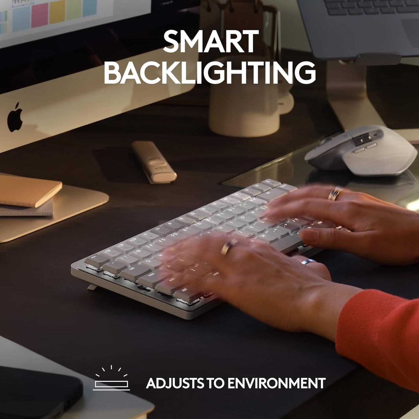 Logitech MX Mechanical Mini for Mac Wireless Illuminated Keyboard, Low-Profile Performance Switches