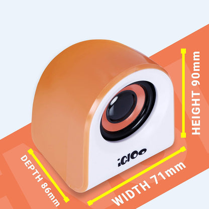 ZEBRONICS Zeb-Igloo Portable Wireless, Auxiliary, USB Laptop/Desktop Speaker