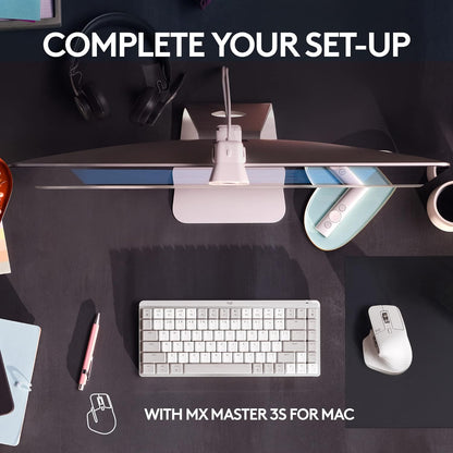 Logitech MX Mechanical Mini for Mac Wireless Illuminated Keyboard, Low-Profile Performance Switches