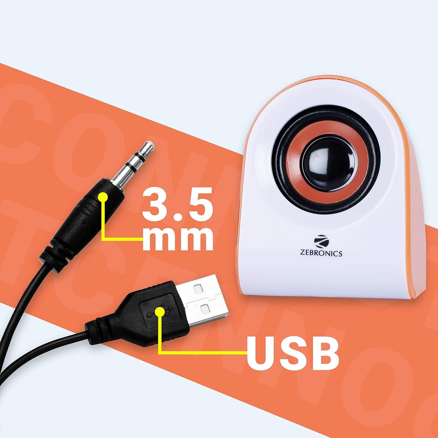 ZEBRONICS Zeb-Igloo Portable Wireless, Auxiliary, USB Laptop/Desktop Speaker