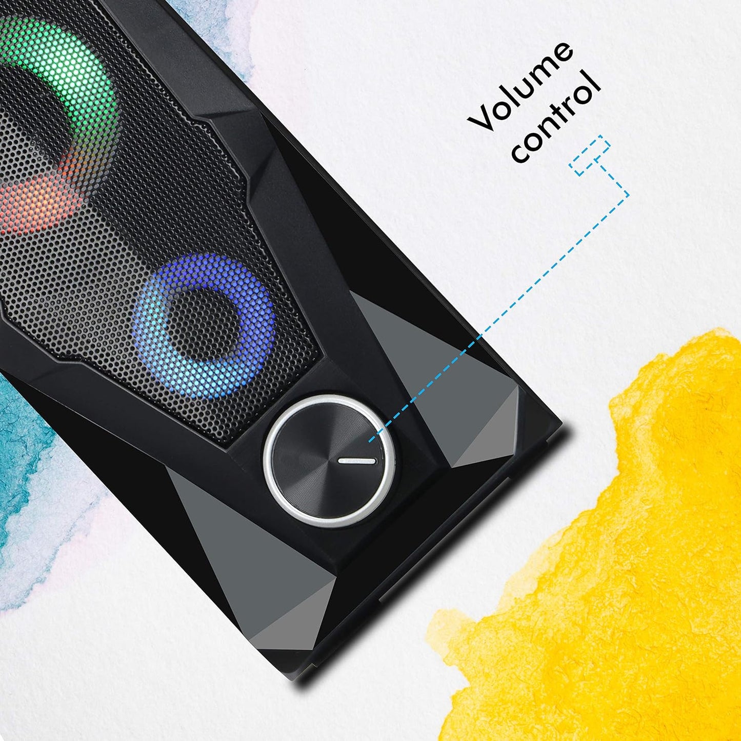 Zebronics Zeb-Warrior, 2.0 Multimedia Speaker With Aux Connectivity,USB Powered And Volume Control