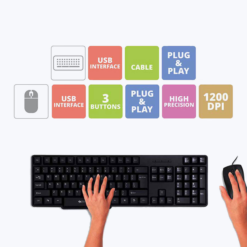 Zebronics Zeb-Judwaa 750 Keyboard and Mouse Set