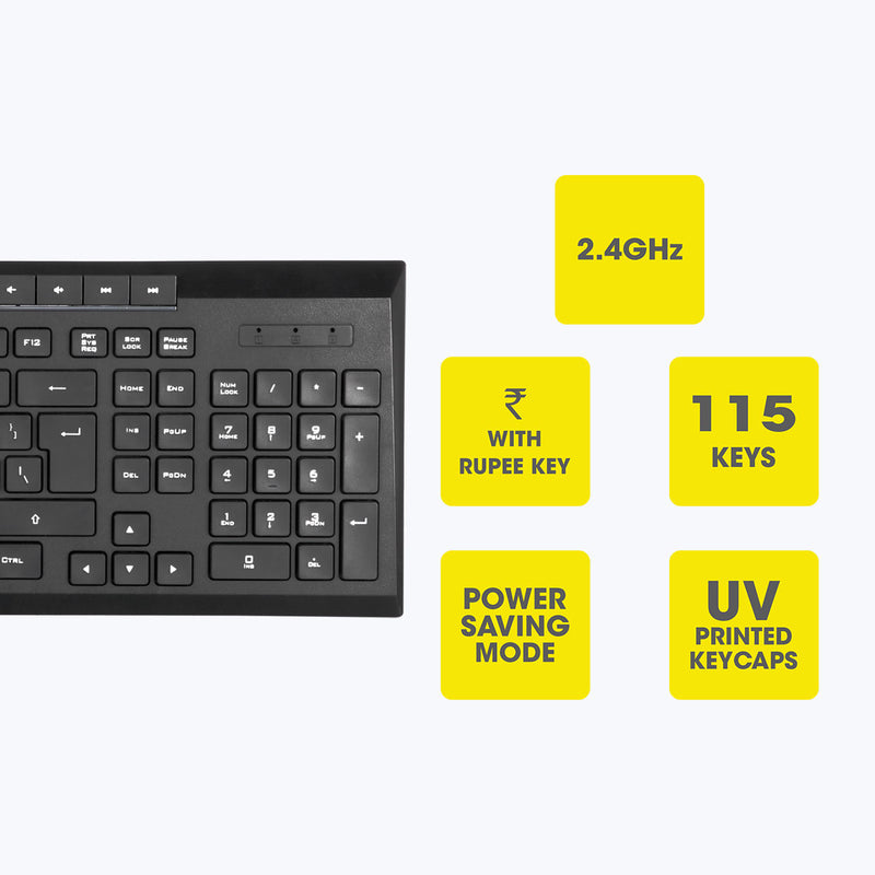 Zebronics Zeb-Companion 109 Keyboard and Mouse Set