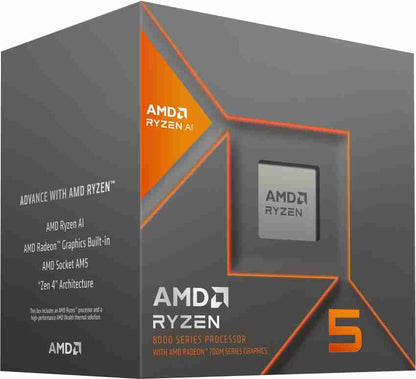 AMD Ryzen 5 8500G Desktop Processor 6 cores 12 Threads 22 MB Cache 3.5 GHz Upto 5 GHz (100-100000931BOX)